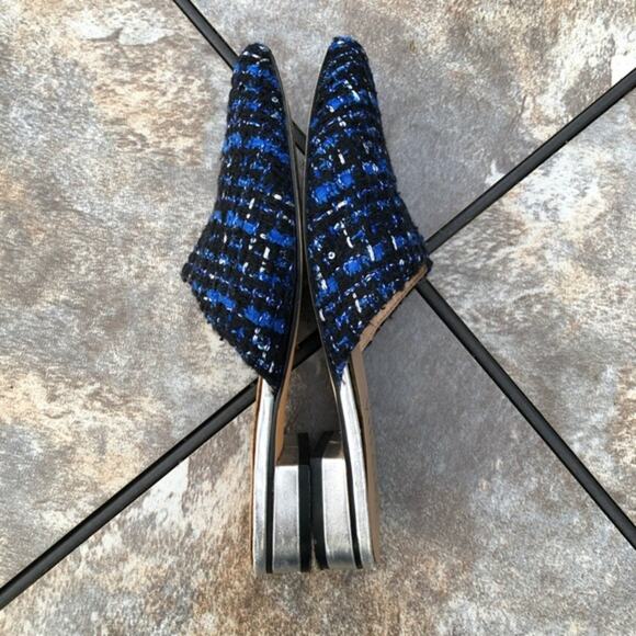 Anthropologie Billy Ella Nub Boucle Slip On Flat Mule 6.5 - Picture 6 of 8